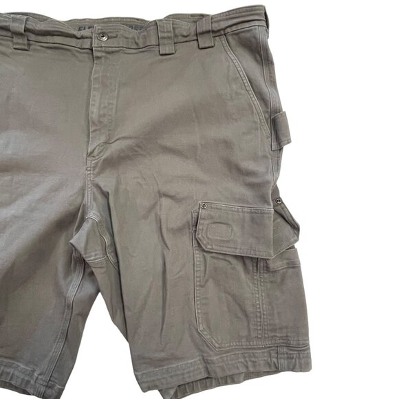 Duluth Trading Co Mens 46 Gray Flex Fire Hose Cargo Shorts Utility Pockets - Picture 7 of 15